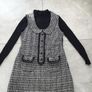 Ladies black and white tweed tunic dress. Size 10 Image 5