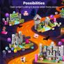 100 piece STEM magnetic building blocks set Image 2