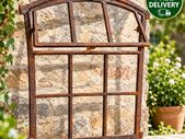 Antique Style Cast Iron Window with Opening Top