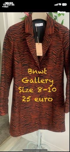 jacket Bnwt gallery jacket 8/10 rust animal print