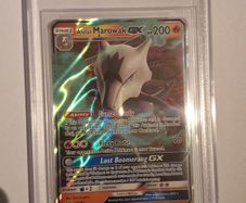 Alolan Marowak GX (SM187) beckett 8.5 graded pokemon card