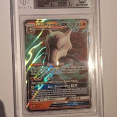 Alolan Marowak GX (SM187) beckett 8.5 graded pokemon card