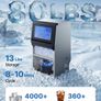 Commercial Ice Maker Machine 36 kg/24h with 6 kg Storage Capacity, Countertop/Freestanding/Under Counter Image 2