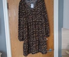 Primark  Animal  Print  Dress. S. 2XL - 22-24.  B.N.W.T.