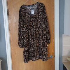 Primark  Animal  Print  Dress. S. 2XL - 22-24.  B.N.W.T.