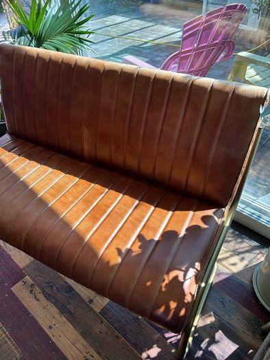 Leather seat