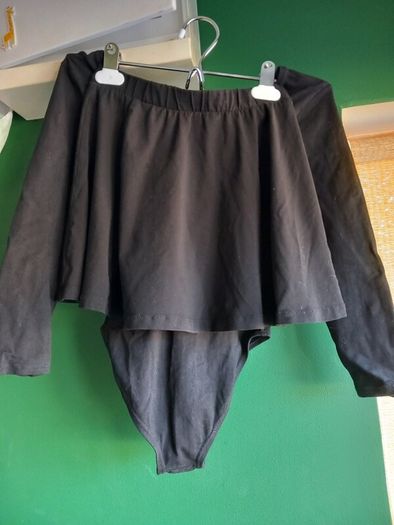 Black skirt and leotard