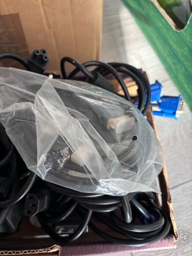 Free box of computer/tv cables
