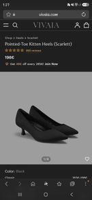 VIVAIA pointed toe kitten heels (scarlett)