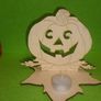 Halloween Tea Light Garden Lantern Wooden Indoor outdoor decor Pumpkin Spirit Candle Holder Image 3