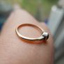 Vintage sold Gold  9c and silver Ring 1,8g Image 9