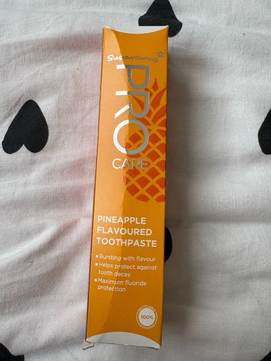 Superdrug pineapple flavour tooth paste
