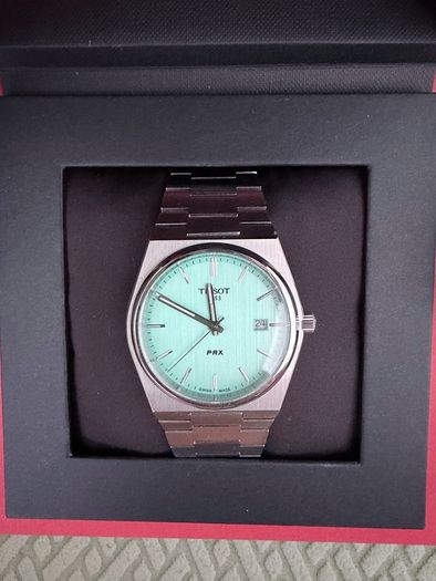 TISSOT PRX mint dial, 40mm, full set