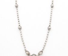 Gold Plated Sterling Silver Beaded Chain