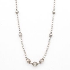 Gold Plated Sterling Silver Beaded Chain