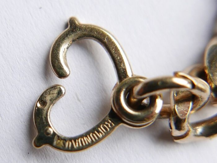 Vintage Gold Plated Bracelet length 7,5"