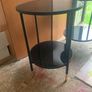 Two black glass tables Image 2