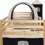 Children's Loft Bed Frame with Slide & Ladder Pinewood 97x208 cm Image 4