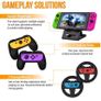 Accessory Bundle Kit designed for Nintendo switch Accessories Geeks and Oled console users Case and Screen protector, Joycon grips and Wheels (FREE POSTAGE) Image 3