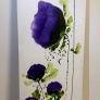 Jean Picton - Signed Original Poppy Painting - Large Tall Canvas Image 3