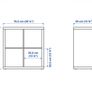 IKEA Kallax shelving unit - white - 77x77 cm Image 2