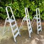 3 Aluminium Ladders Like New Image 2