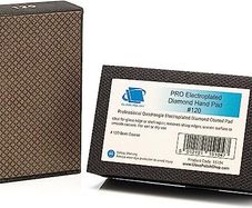 Glass Polish 15104 Diamond Hand Pad Sanding Block for Smoothing, Edging & Polishing 95 x 55mm - Grit 120