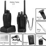 Walkie Talkies Long Range 2 Way Radios Rechargeable Walkie Talkie Portable Handheld 16Channels VOX Walky Talky Set with Earpiece,USB Charger,Battery (4 pack) Image 4