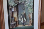 Framed Decoupage Picture