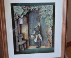 Framed Decoupage Picture