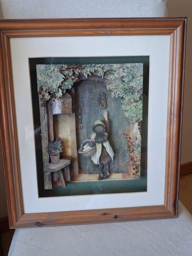 Framed Decoupage Picture