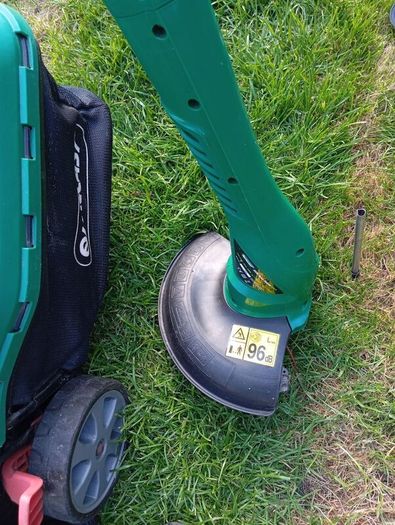 lawnmower and strimmer set