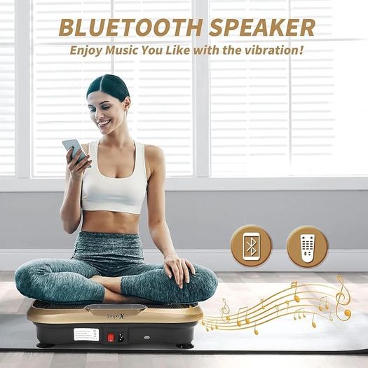 Vibration Plate Exercise Machine, Whole Body Workout Fitness Vibration Plate, Vibration Power Plate with Resistance Bands,Slim Vibration Platform for Home Training & Shaping,99 Levels