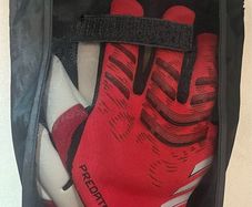 Adidas predator goalkeeper gloves pro fingersave football soccer size 9