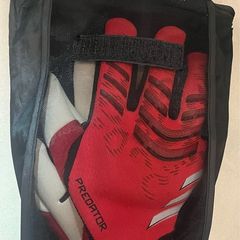 Adidas predator goalkeeper gloves pro fingersave football soccer size 9