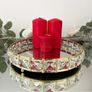 Decorative Gold Mirror Tray with Glass Gems (2 sizes available) Image 4