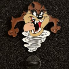 Tasmanian devil, pin back badge.