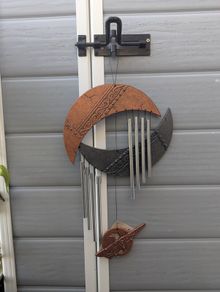 Handcrafted windchime garden decor