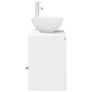 Wall-Mounted White Bathroom Vanity Unit Engineered wood Image 8