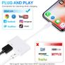 HDMI Adapter for iPhone iPad, 1080P HDMI Adapter for iPhone to TV Sync Screen Video & Audio Digital AV Converter with Charging for iPhone, iPad, iPod on HDTV/Projector/Monitor, Plug & Play Image 4