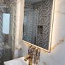 LED Mirrors Ensuite Many Sizes and Shapes Bathroom Bedroom Bluetooth Speakers Demister Antifog Fog Free Makeup Dual LED Bright Light Adjustable Brightness Touch Sensor Image 2