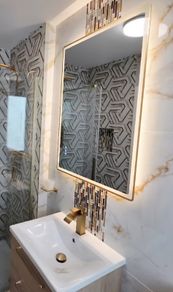 LED Mirrors Ensuite Many Sizes and Shapes Bathroom Bedroom Bluetooth Speakers Demister Antifog Fog Free Makeup Dual LED Bright Light Adjustable Brightness Touch Sensor