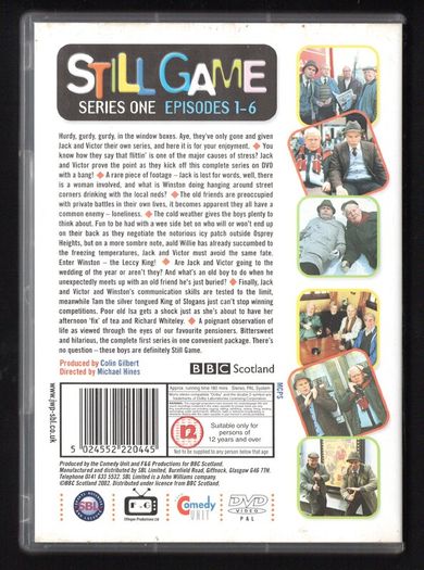 Still Game. Season One BBC DVD Television Series