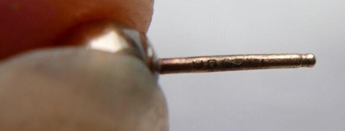 Vintage Sold 9ct Gold 375 Ball Stud Earrings 0,80g