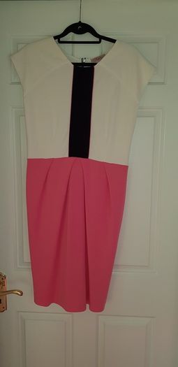 Ladies Dress Regine Pink & Cream