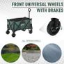 Folding Wagon Garten Cart Collapsible Camping Trolley Steel Frame Oxford Fabric Image 4