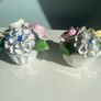 Matching pair  of bone china posies Image 2