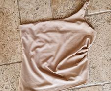 Nude One shoulder top