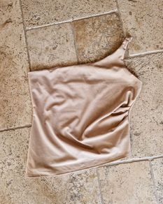 Nude One shoulder top