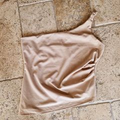 Nude One shoulder top